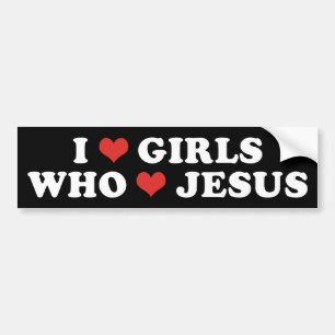 I Heart Girls Bumper Sticker