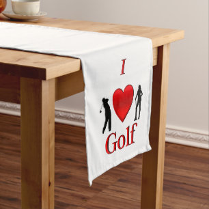 I Heart Golf Medium Table Runner