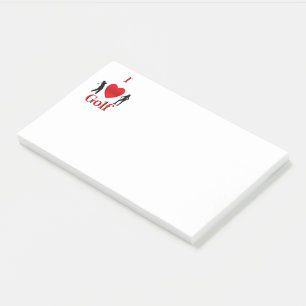I Heart Golf Sport Post-it Notes