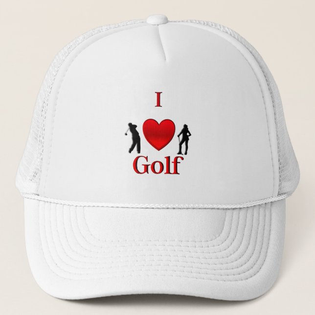 I Heart Golf Trucker Hat (Front)