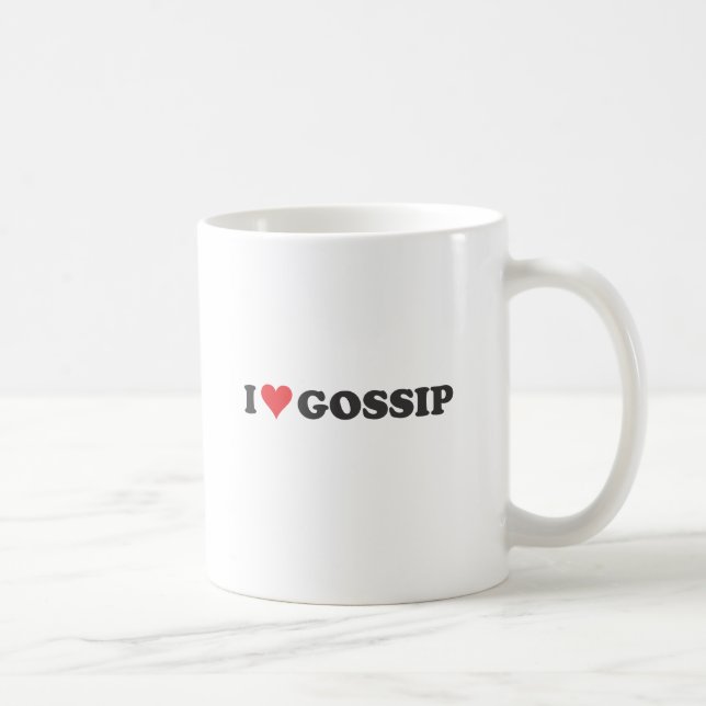 I Heart Gossip (long) Coffee Mug (Right)