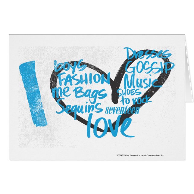 I Heart Graffiti Aqua (Front Horizontal)