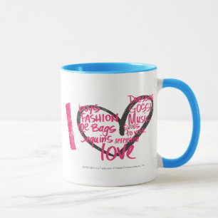 I Heart Graffiti Magenta Mug