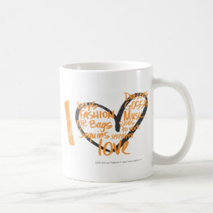 I Heart Graffiti Orange Coffee Mug