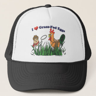 I Heart Grass-Fed Eggs Trucker Hat