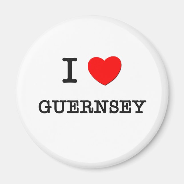 I HEART GUERNSEY MAGNET (Front)