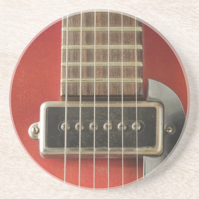 I Heart Guitars Coaster (Front)