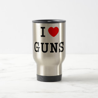 I Heart Guns Travel Mug