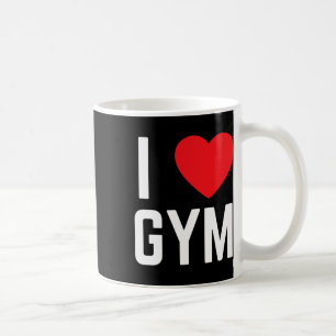 I Heart Gym I Love Gym Fitness Workout Exercise Coffee Mug