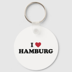 i Heart Hamburg Germany Key Ring