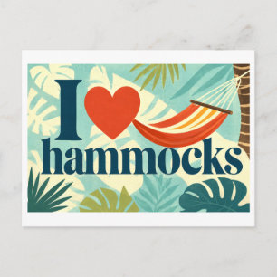 "I [Heart] Hammocks" Postcard