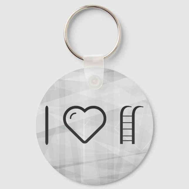 I Heart Hanging Ladders Key Ring (Front)