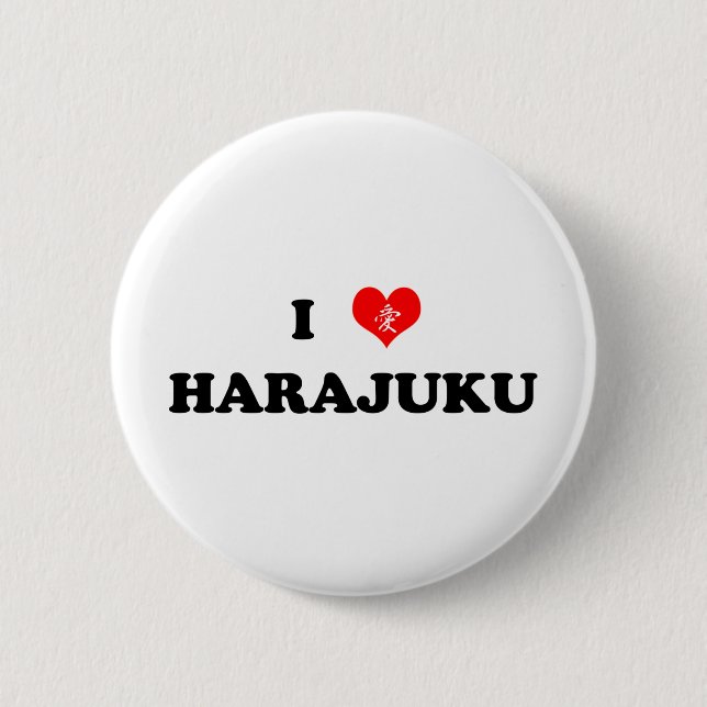 I Heart Harajuku Button (Front)