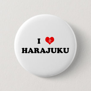 I Heart Harajuku Button