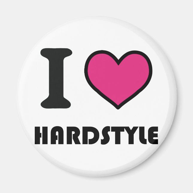 i heart hardstyle magnet (Front)