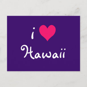 I Heart Hawaii Postcard