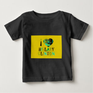 I Heart Hillary Clinton: Graffiti Expression Art Baby T-Shirt