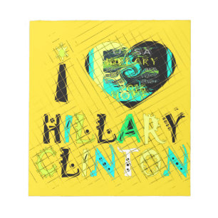 I Heart Hillary Clinton: Graffiti Expression Art Notepad