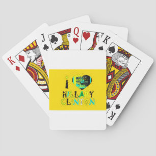 I Heart Hillary Clinton: Graffiti Expression Art Playing Cards