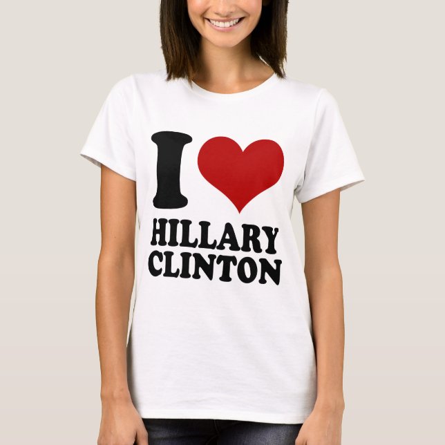 I heart Hillary Clinton T-Shirt (Front)
