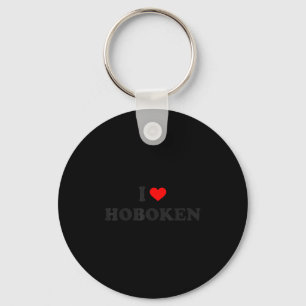 I Heart Hoboken New Jersey  Key Ring