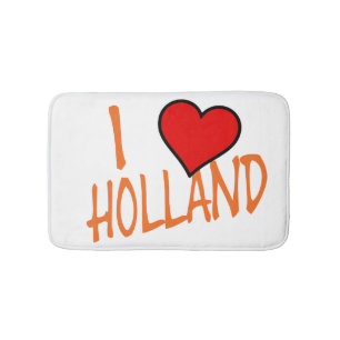 I Heart Holland or on wt bmcnt Bath Mat