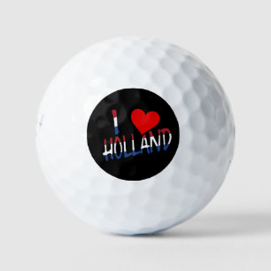 I Heart Holland overlay on bk be6 gbcnt Golf Balls