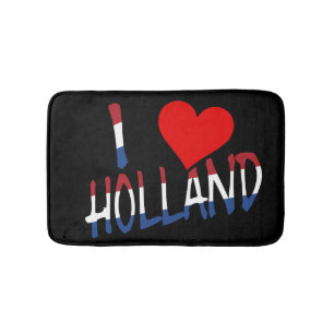I Heart Holland overlay on bk bmcnt Bath Mat