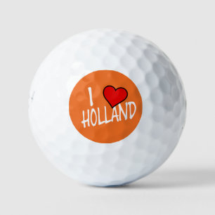 I Heart Holland wt on or be6 gbcnt Golf Balls