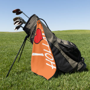 I Heart Holland wt on or gtcnt Golf Towel