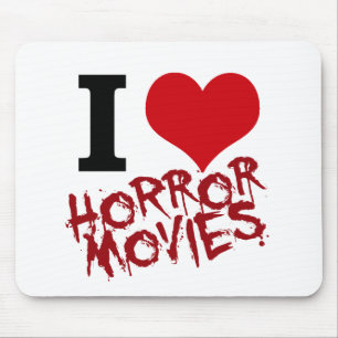 I Heart Horror Movies Mouse Pad