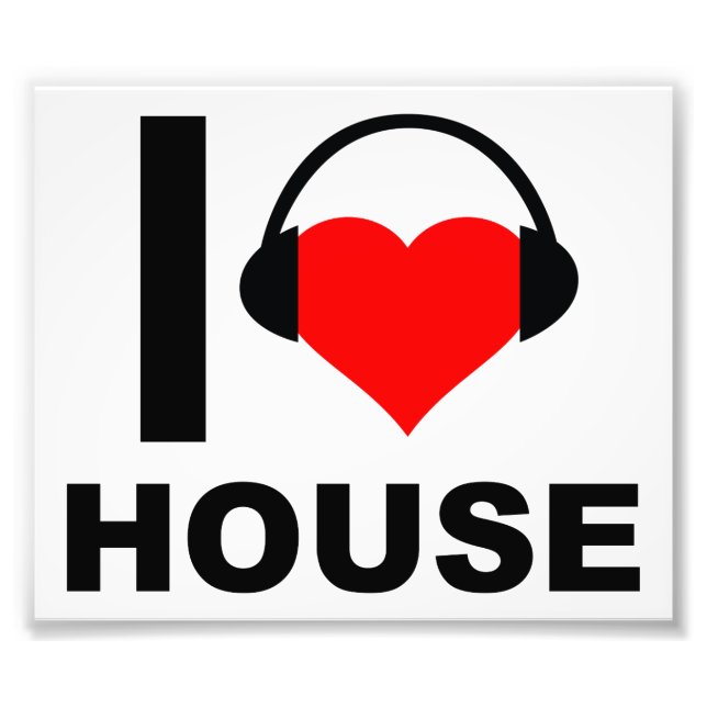 I Heart House Funny Poster (Front)