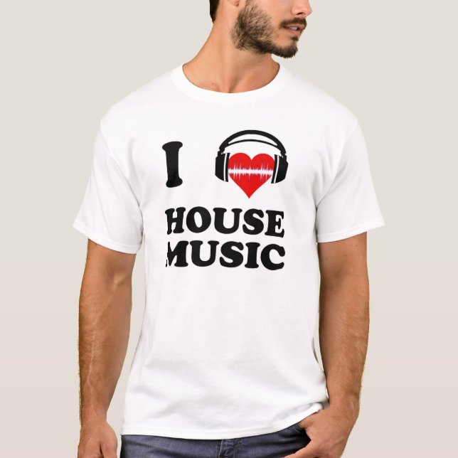 I Heart House Music T-Shirt (Front)