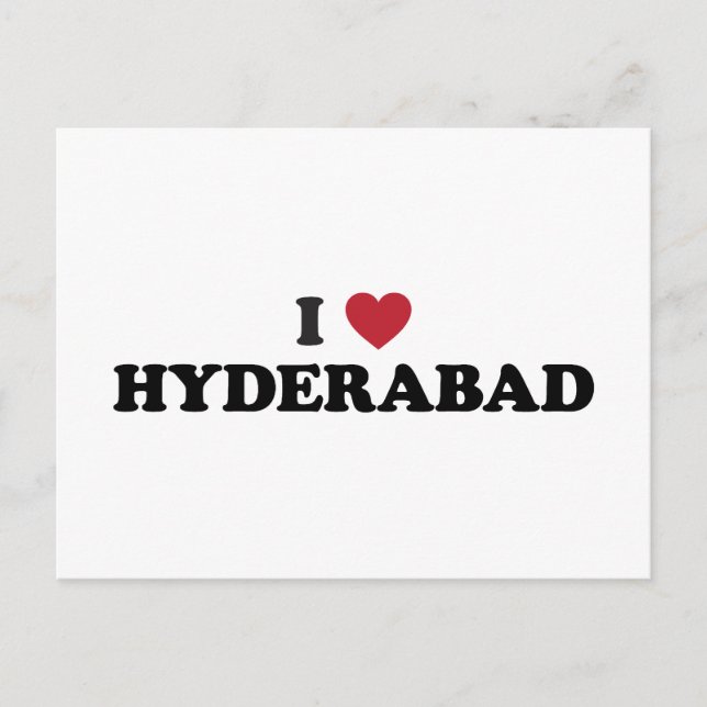 I Heart Hyderabad Postcard (Front)