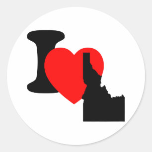 I Heart Idaho Classic Round Sticker