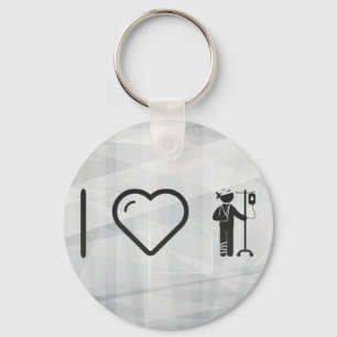 I Heart Injurys Key Ring