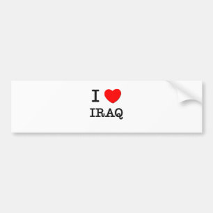 I HEART IRAQ BUMPER STICKER
