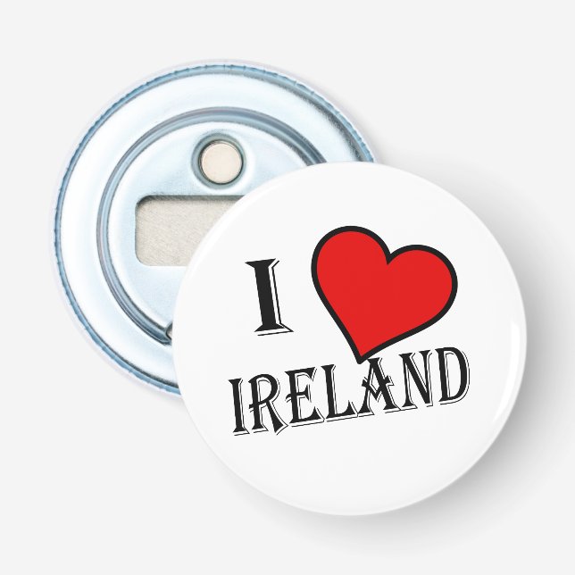 I Heart Ireland bk bocnt Bottle Opener (Front)