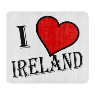 I Heart Ireland bk cbcn Cutting Board