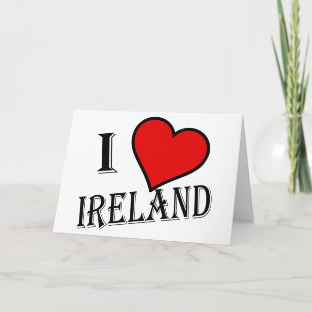 I Heart Ireland bk gccnt Card (Front)