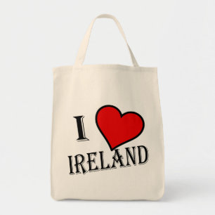 I Heart Ireland bk gtcn Tote Bag