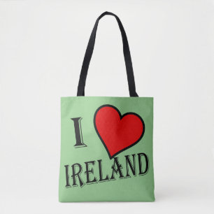 I Heart Ireland bk stcn Tote Bag