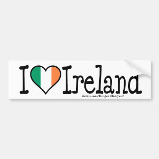 I HEART IRELAND BUMPER STICKER