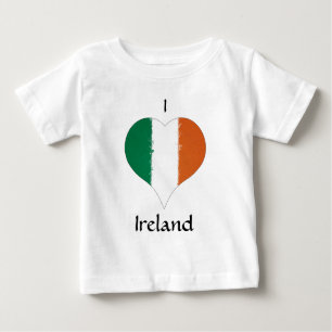 I Heart Ireland Irish Tricolor Flag  Baby T-Shirt