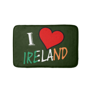 I Heart Ireland overlay bmcnt Bath Mat