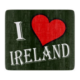 I Heart Ireland wt cbcn Cutting Board