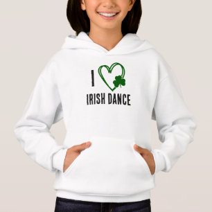 I Heart Irish Dance - Green Heart with Shamrock