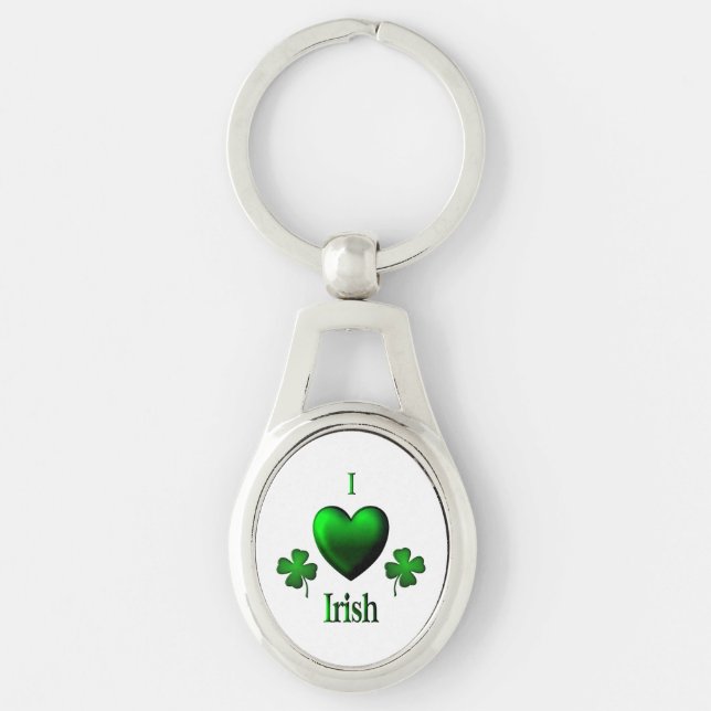 I Heart Irish Key Ring (Front)