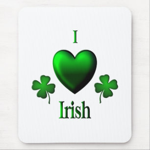 I Heart Irish Mouse Pad
