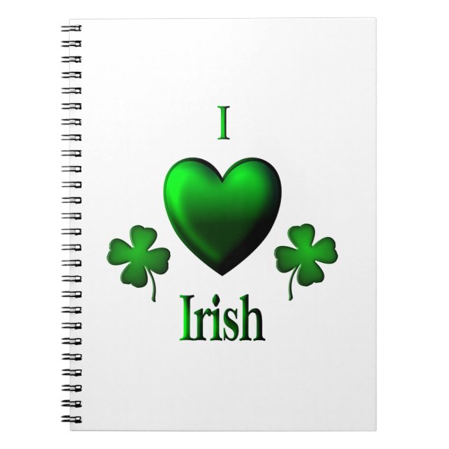I Heart Irish Notebook (Front)